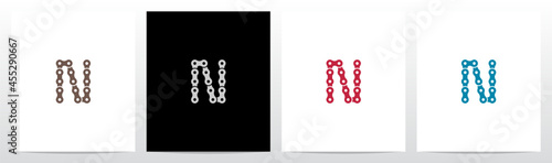 Chain Forming Letter Logo Design N