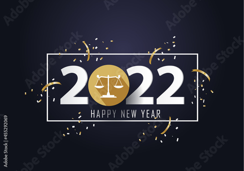 Obraz na plátně happy new year 2022