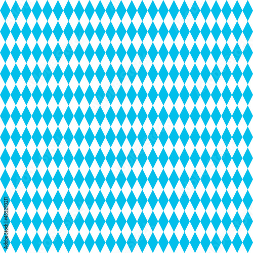 Oktoberfest Banner in bayrischen Farben mit Rautenmuster. Oktoberfest Cover. Bavaria flag Oktoberfest. Bavarian German Germany culture festival concept