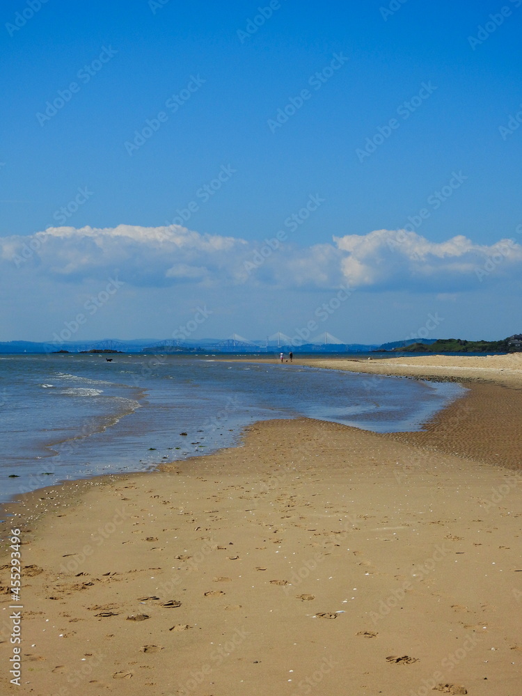 beach and sea blue sky vertical