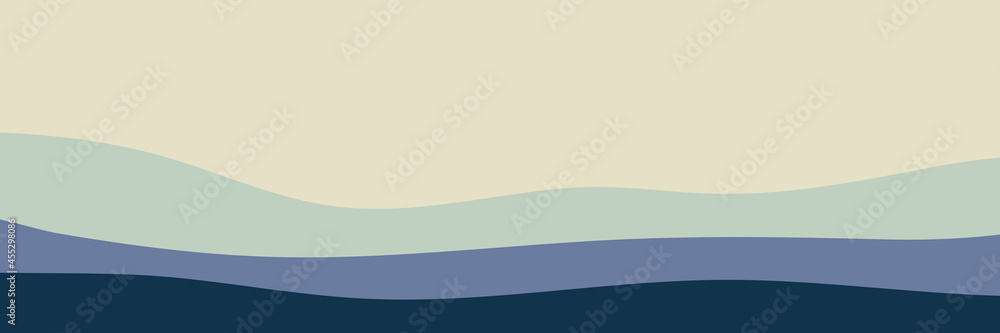 landscape mountain scenery in pastel color vector illustration for pattern background, wallpaper, background template, and backdrop design	