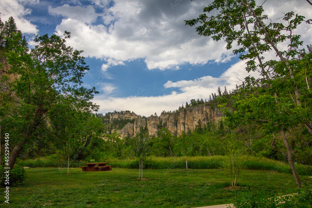 Views of Spearfish Canyon, Spearfish Canyon Scenic Byway, South Dakota
