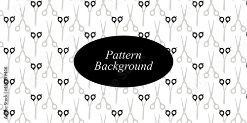 Popular design pattern ornament. Barbershop tools doodles pattern isolated on white background. Christmas pattern background, Public area icon collection