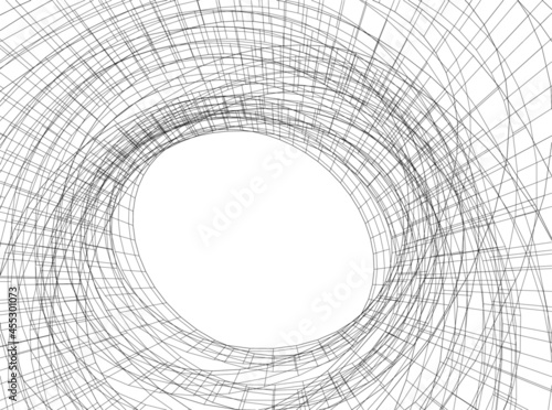abstract architecture digital drawing