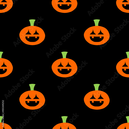 halloween pumpkin seamless pattern