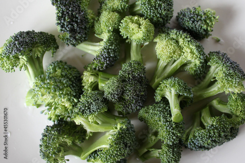 Close up shot of broccoli set.