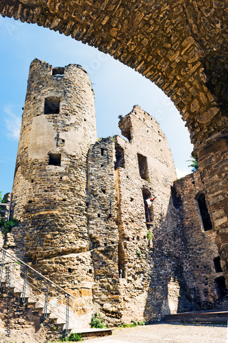 Italy. Ligure. Dolceaqua. The castle of the Doria photo