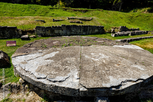 The Dacian Ruins of Sarmizegetusa Regia in Romania photo