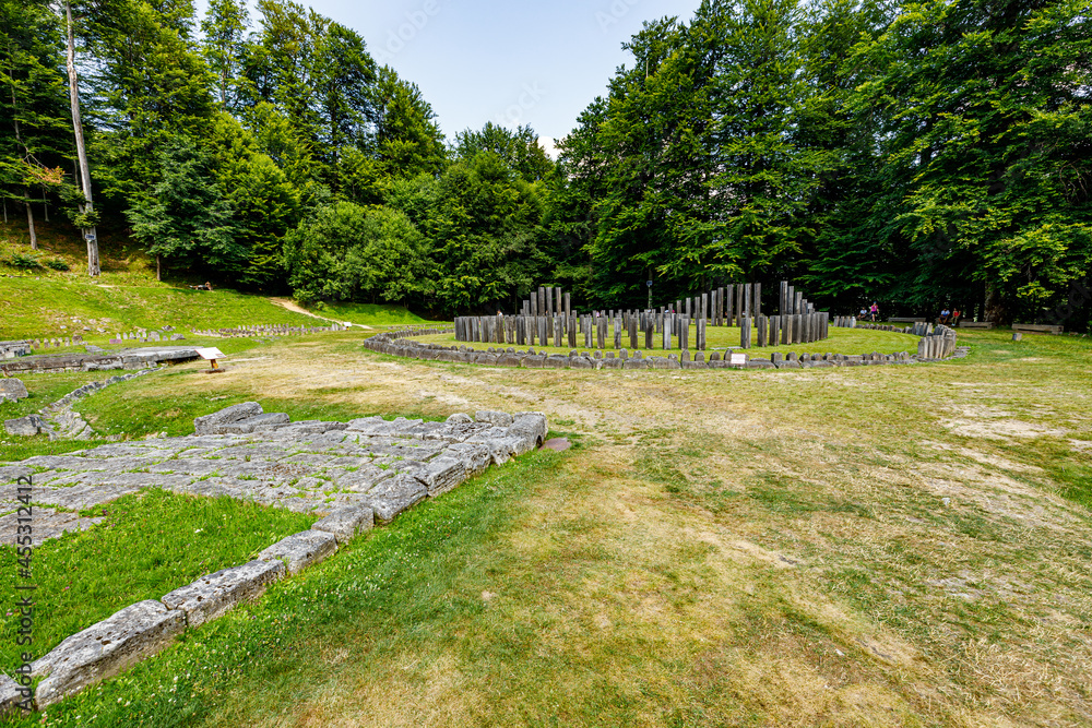 The Dacian Ruins of Sarmizegetusa Regia in Romania