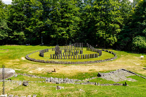 The Dacian Ruins of Sarmizegetusa Regia in Romania photo