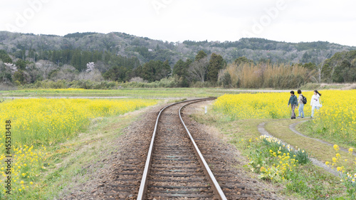 girl on railway