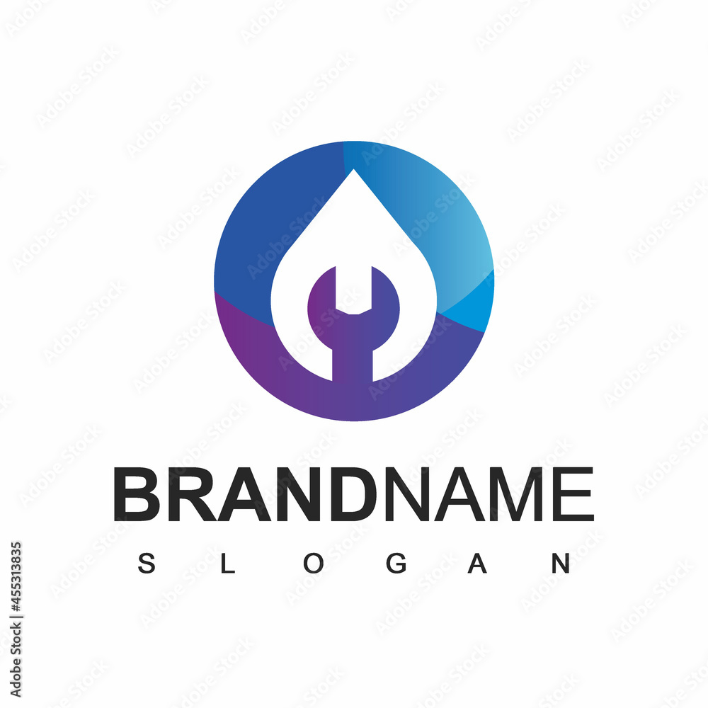 Water Plumbing Logo Design Template Water Plumbing Logo Design Template