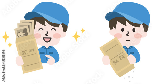 二頭身_お給料日の作業員