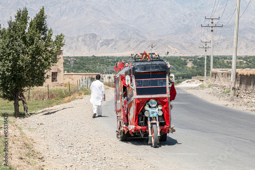 Rickshaw Vehicle, Panjshir Valley, Afghanistan photo