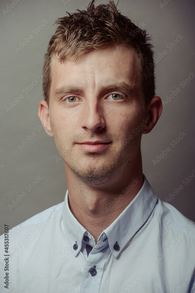 Portrait of a smart serious young man Portrait of a smart serious young man