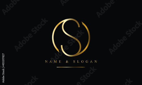 SO, OS, S, O abstract letters logo monogram