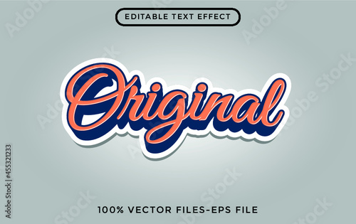 Original - illustrator editable text effect Premium Vector photo