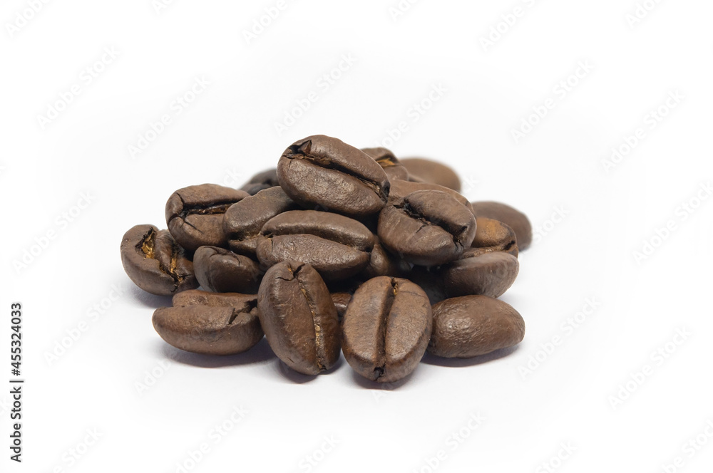 coffee beans isolated on white background coffee beans isolated on white background