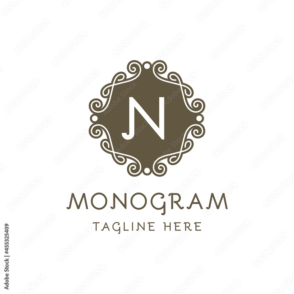 monogram luxury Logo vector template for Restaurant Royalty Boutique Cafe Hotel Jewelry Fashion. monogram luxury Logo vector template for Restaurant Royalty Boutique Cafe Hotel Jewelry Fashion.