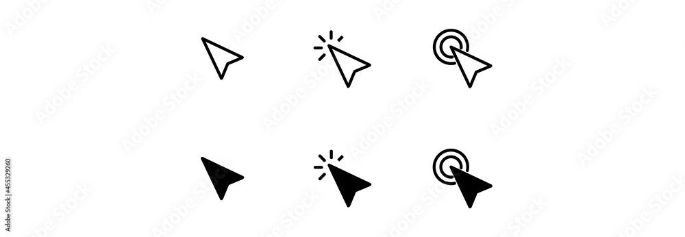 cursor icon, click icon, cursor symbol vector, click symbol vector cursor icon, click icon, cursor symbol vector, click symbol vector
