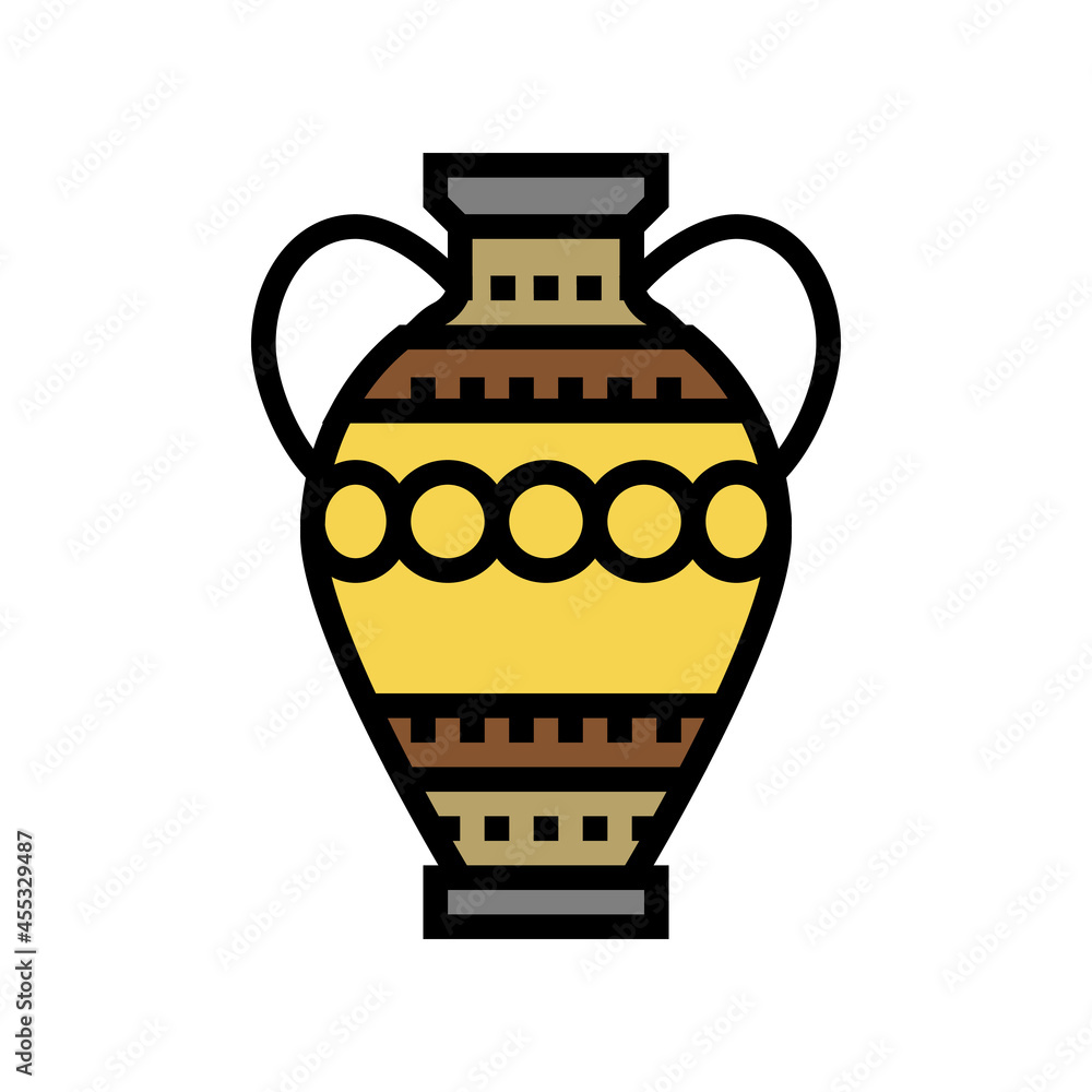 amphora ancient rome color icon vector. amphora ancient rome sign. isolated symbol illustration