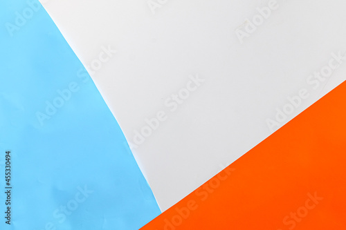 Geometric spring color block background With 3 multicolored sectors.