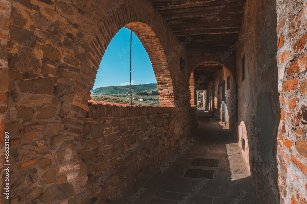 The small medieval village of Vinci in Tuscany The small medieval village of Vinci in Tuscany