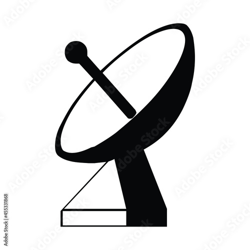 Ground Satellite Simple Vector Design for Icon, Symbol, and Logo. EPS 8 Editable Stroke