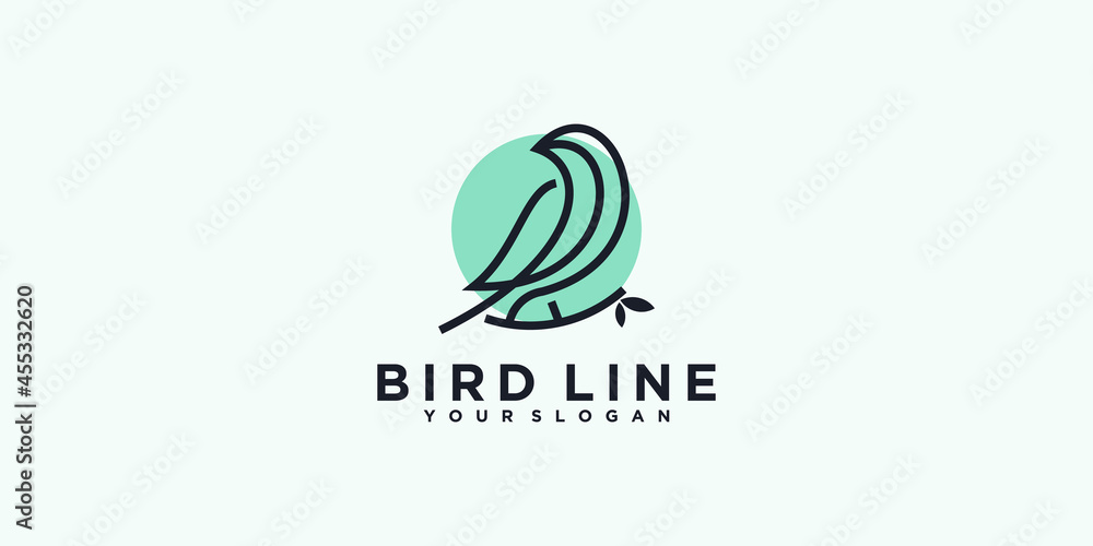bird logo with line art, reference logo bird logo with line art, reference logo