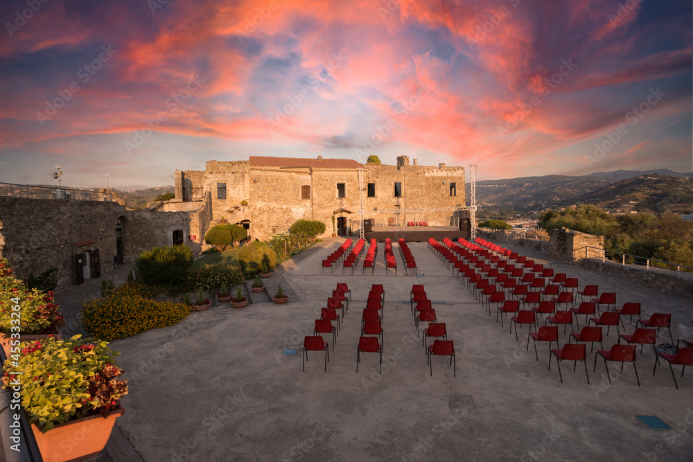 Fototapeta premium Panorama della città di agropoli, cilento, campania