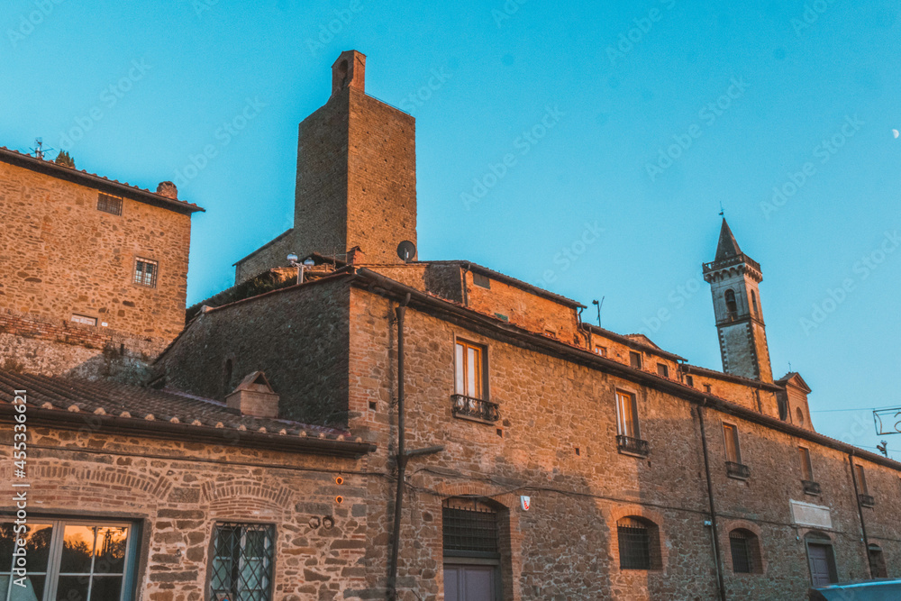 The small medieval village of Vinci in Tuscany