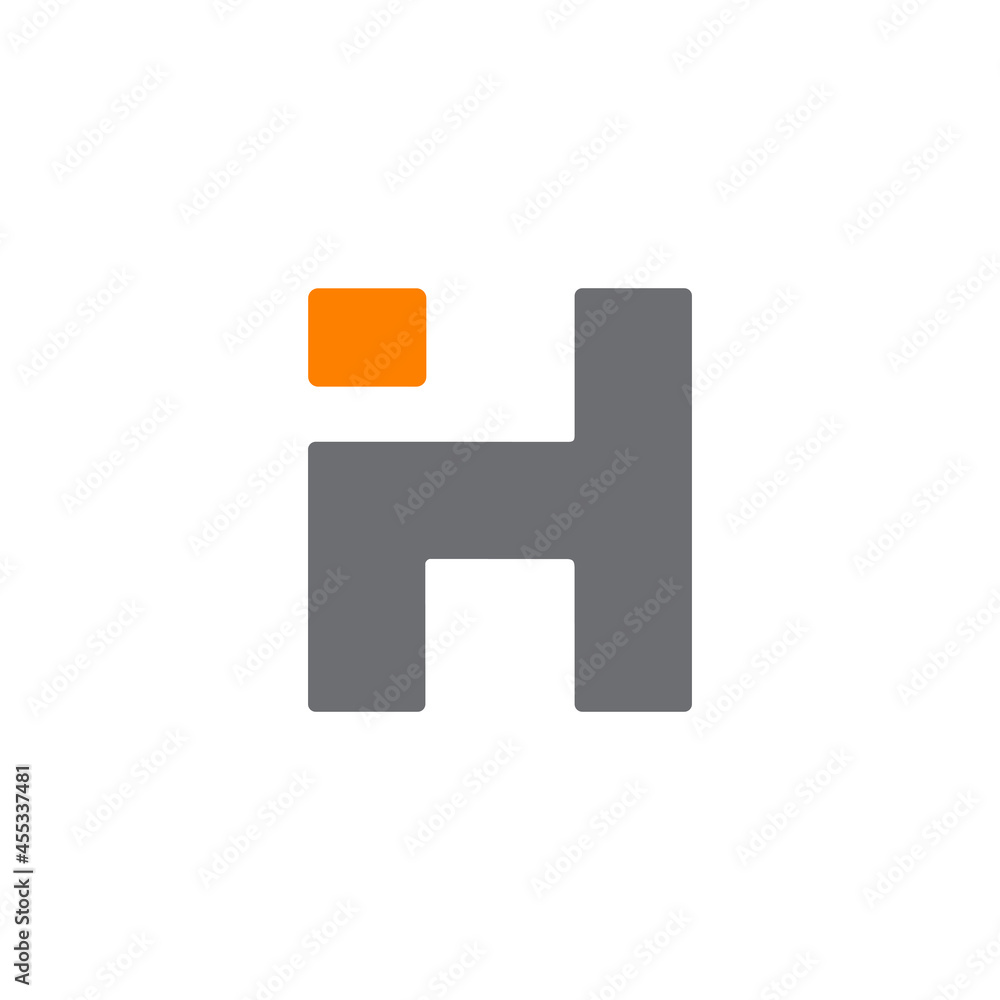 Simple H initial letter logo design template Simple H initial letter logo design template