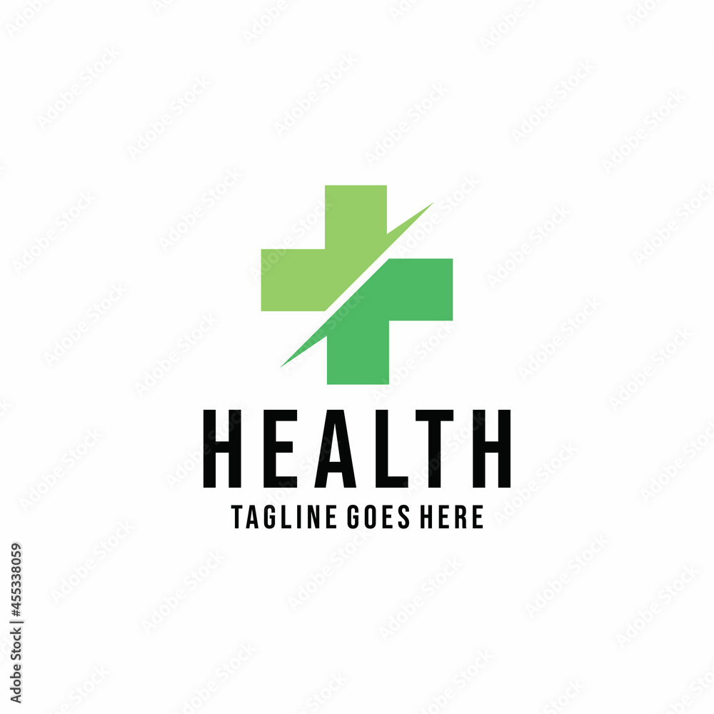 health medical Logo vector design. modern clinic symbol icon graphic. medical care emblem for Company and business