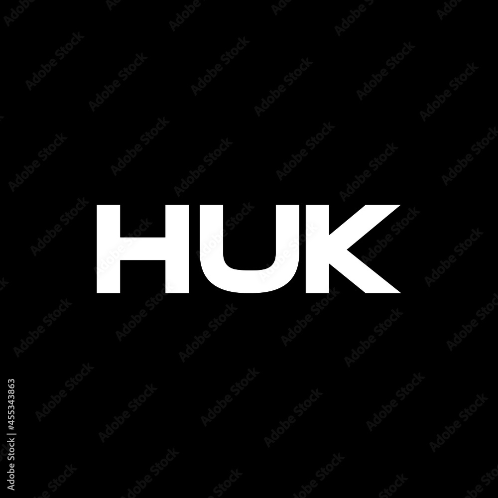 HUK letter logo design with black background in illustrator, vector logo modern alphabet font overlap style. calligraphy designs for logo, Poster, Invitation, etc. HUK letter logo design with black background in illustrator, vector logo modern alphabet font overlap style. calligraphy designs for logo, Poster, Invitation, etc.
