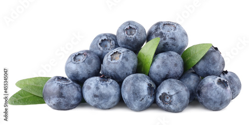 Blueberries isolated on white background