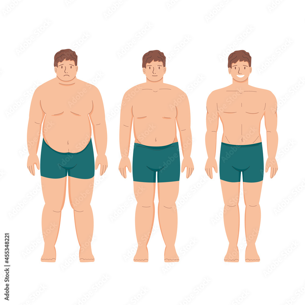weight loss. fat patient obese man and young healthy thin person. athletics and muscles. sports and fitness. flat cartoon vector illustration on a white background.
weight loss. fat patient obese man and young healthy thin person. athletics and muscles. sports and fitness. flat cartoon vector illustration on a white background.