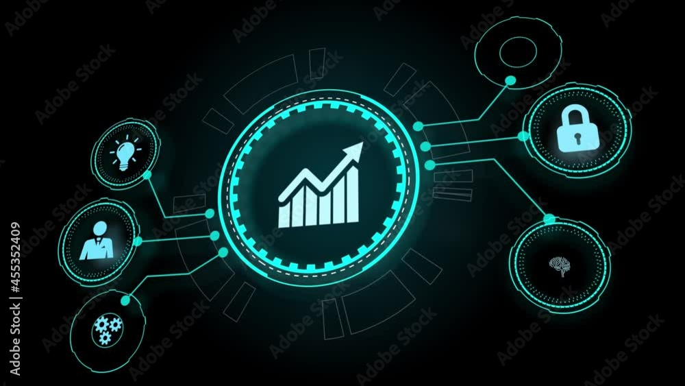 Business, Technology, Internet and network concept. Financial Graph. Stock Market chart. Forex Investment. Business, Technology, Internet and network concept. Financial Graph. Stock Market chart. Forex Investment.
