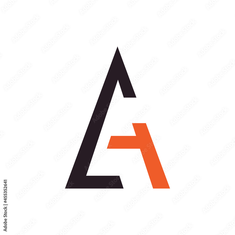 Modern Initial Letter C and A CA Logo. Black and Orange Geometric Shape isolated on White Background. Usable for Business and Branding Logos. Flat Vector Logo Design Template Element. Modern Initial Letter C and A CA Logo. Black and Orange Geometric Shape isolated on White Background. Usable for Business and Branding Logos. Flat Vector Logo Design Template Element.