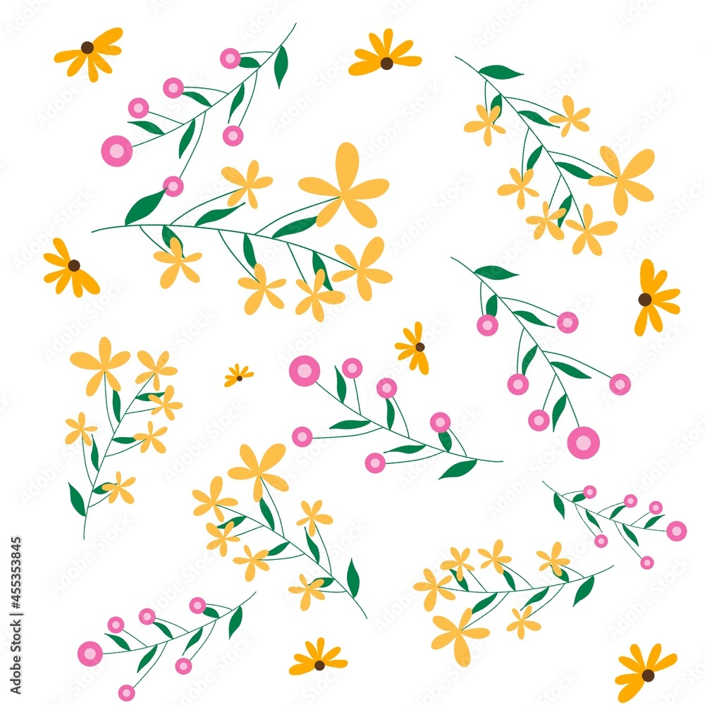 pattern flowers colorful summer bouquet pattern flowers colorful summer bouquet