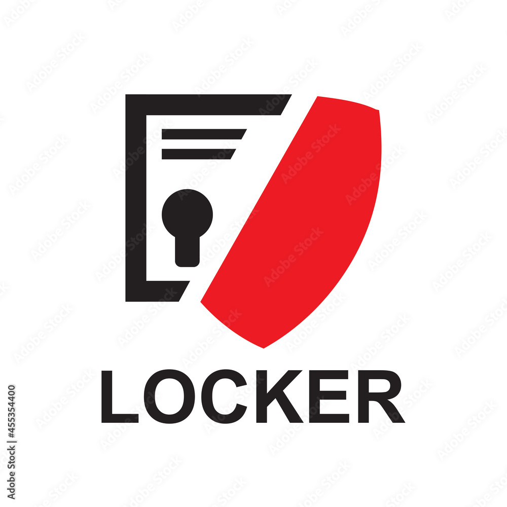 Vector logo of the parcel storage locker Vector logo of the parcel storage locker