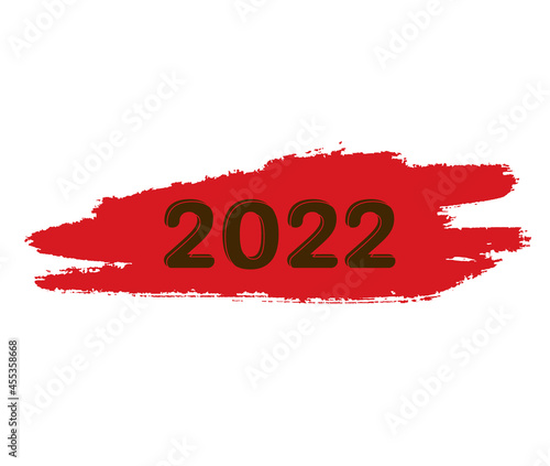 Happy new year 2022. Merry Cristman vector illustration photo