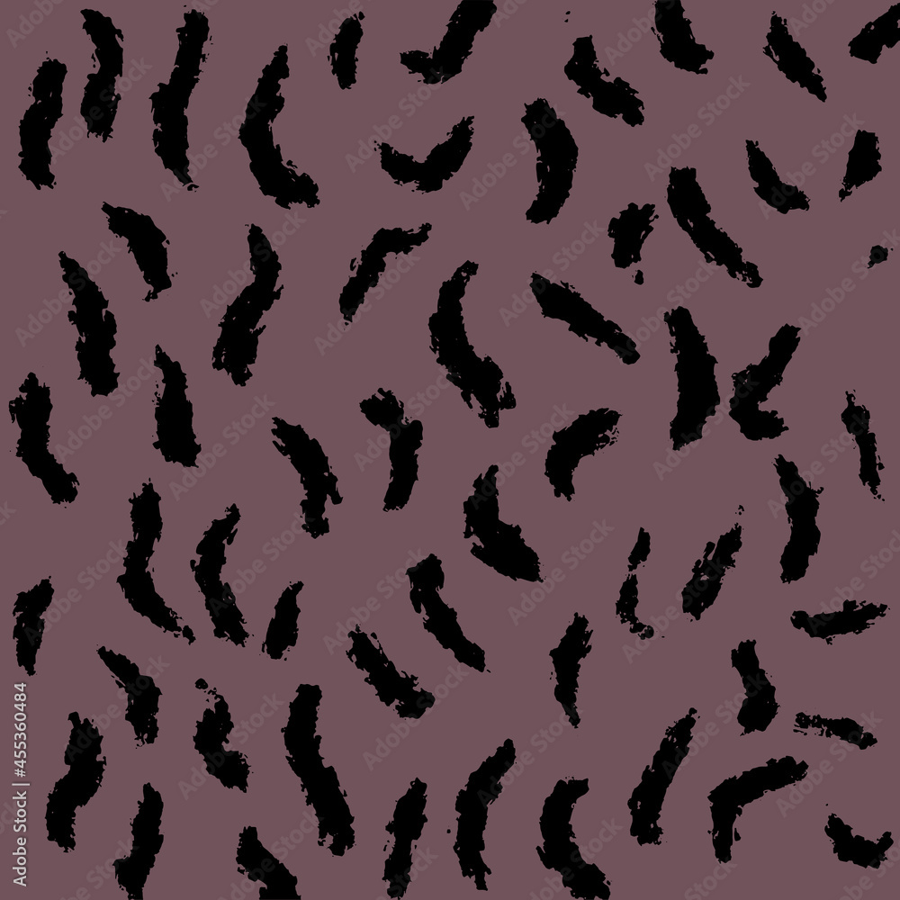 Collection of tiger and leopard in different colors in flat style.