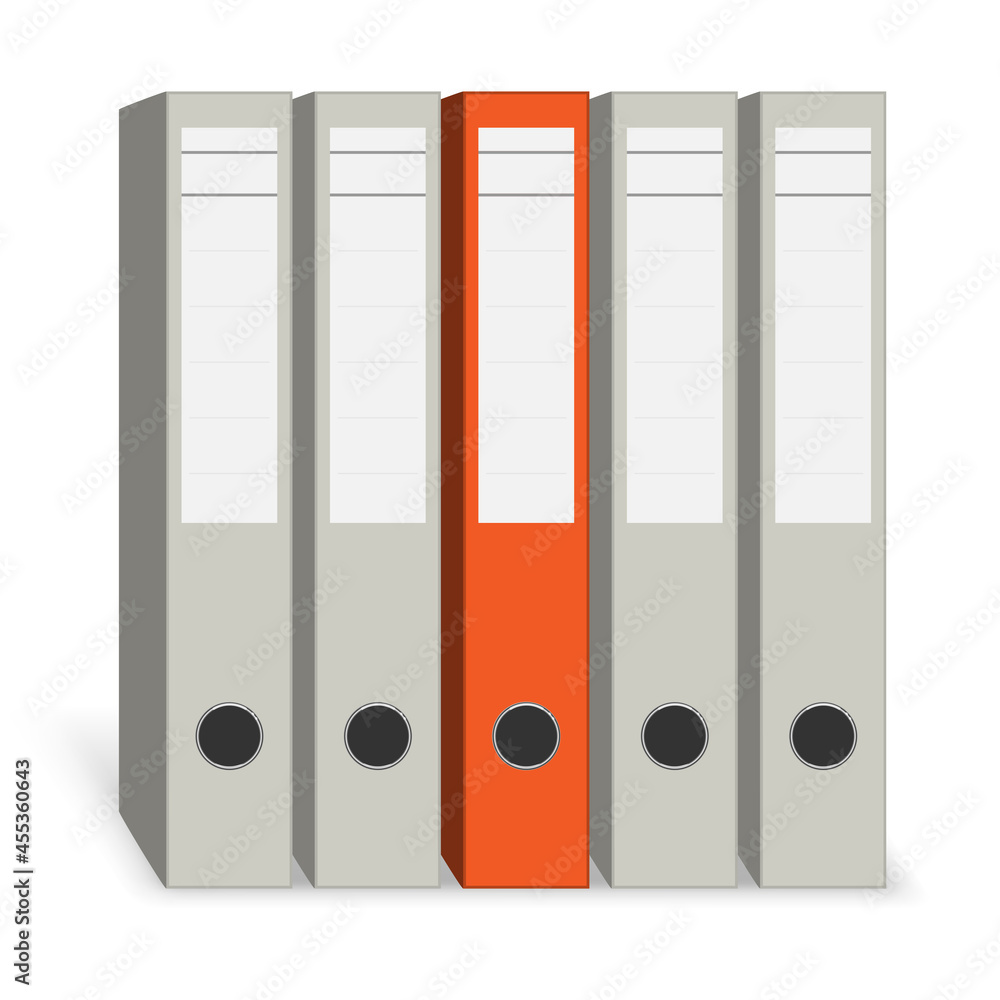 Office Folder on white Office Folder on white