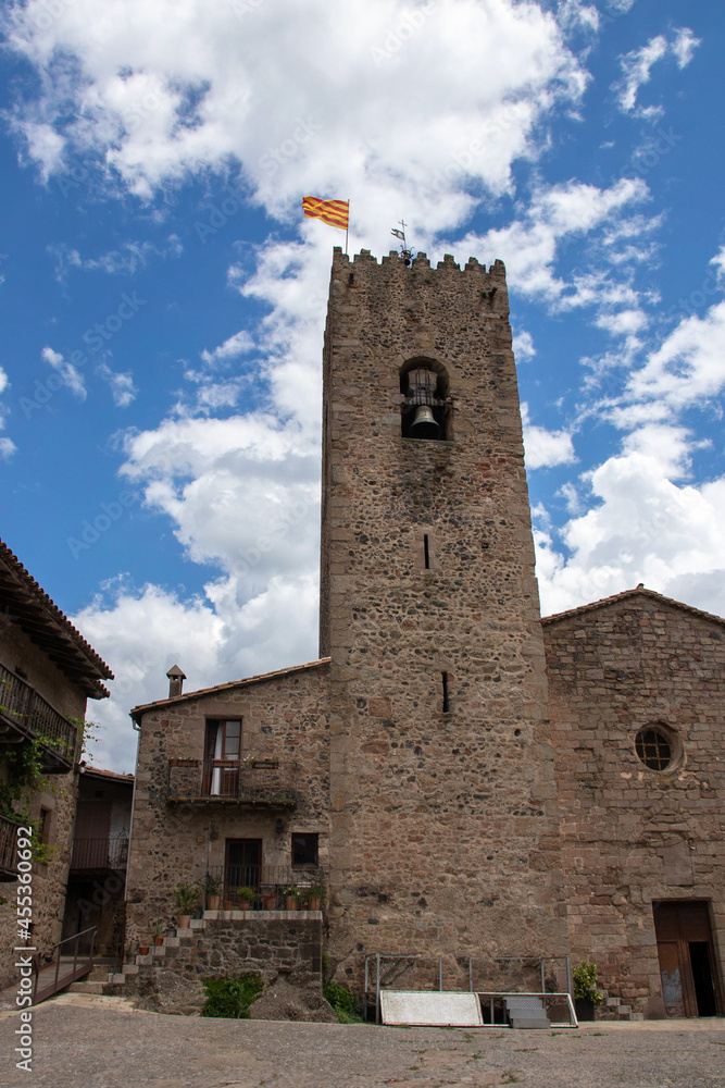 medieval village in the mountains of the province of Girona