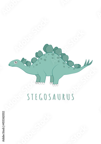 stegosaurus image for poster in nursery