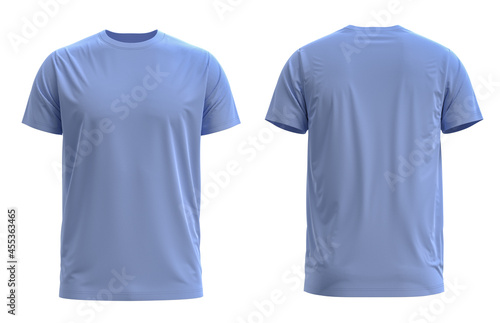 3D HQ Rendered T-shirt. With detailed and Texture. Color [ Sky Blue ]
