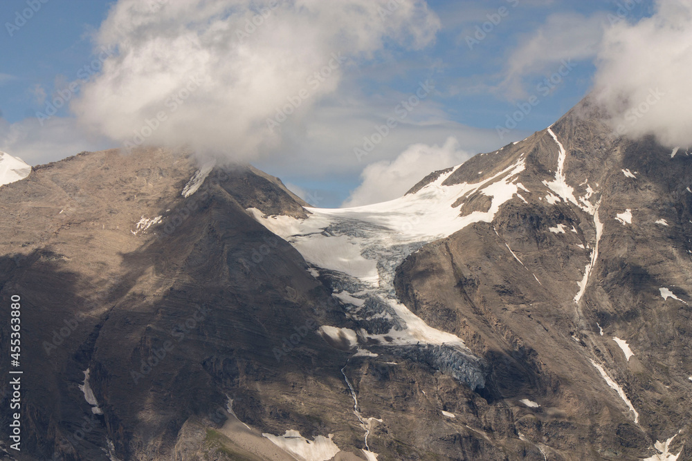 glacier on the grossglockner mountain