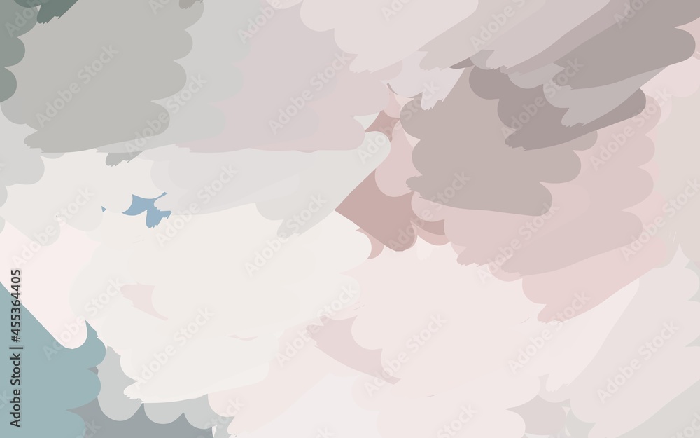 Fototapeta premium Light Pink, Green vector texture with abstract forms.