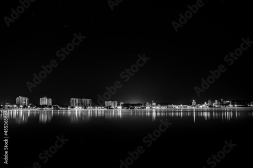 Barrie, Ontario, Canada - 2021 in black and white