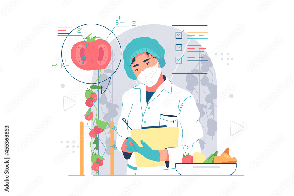 Scientist work on research in agriculture Scientist work on research in agriculture